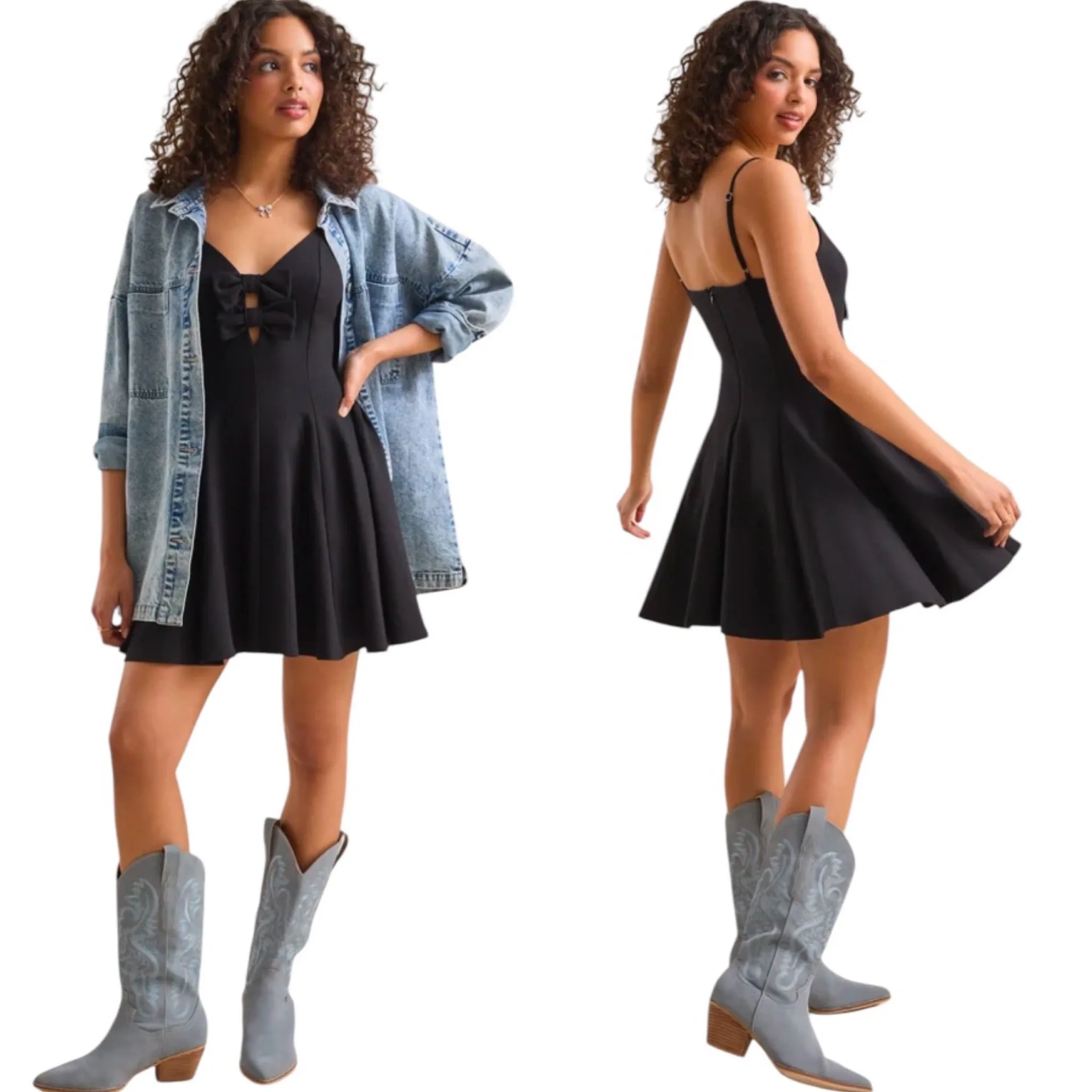 Altar’d State Parker Bow Mini Dress