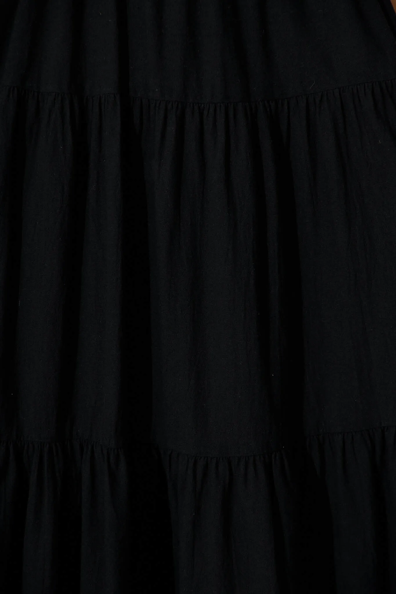 Black Midi Dress by Akino