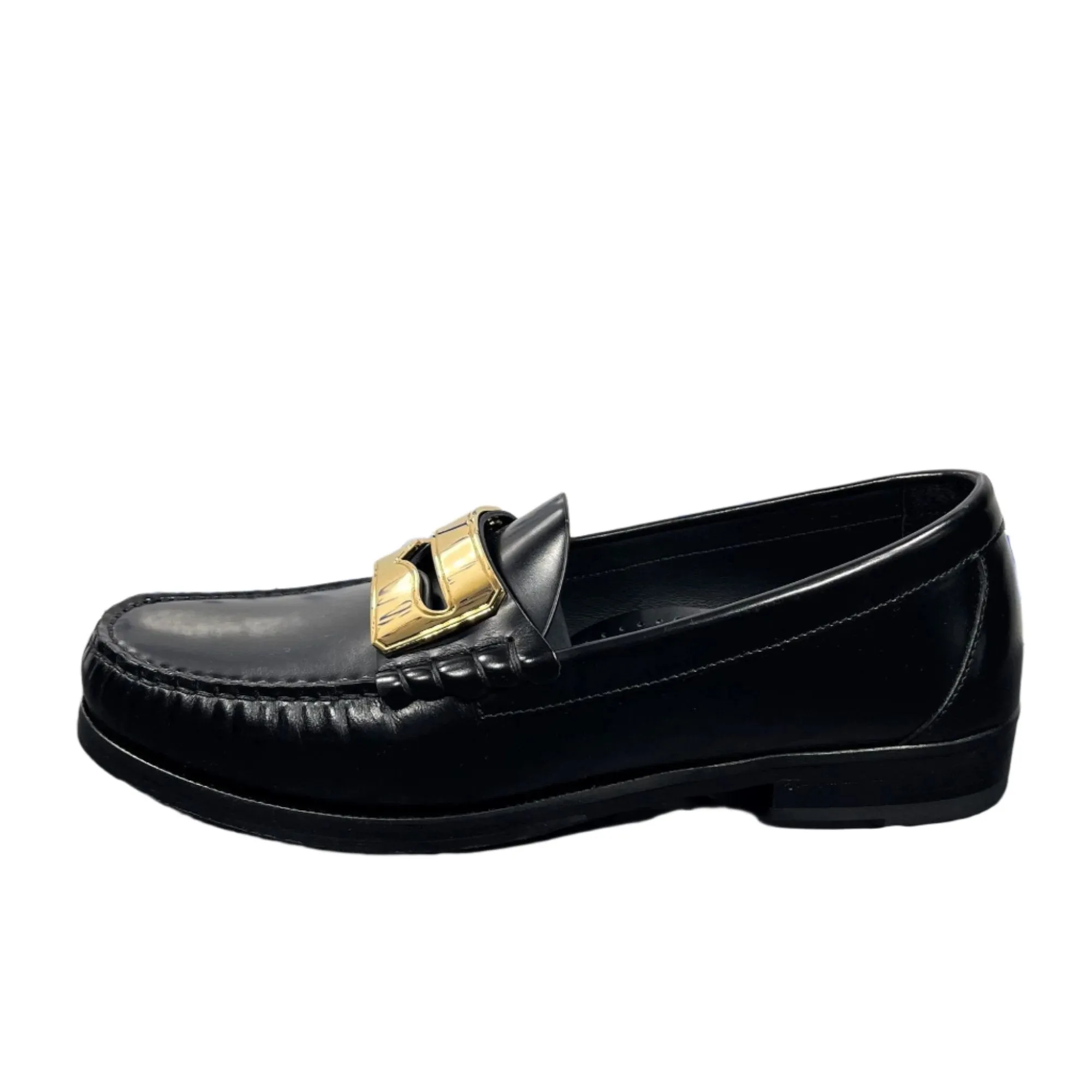 Buscemi Men's Town Loafer Black Leather Loafers