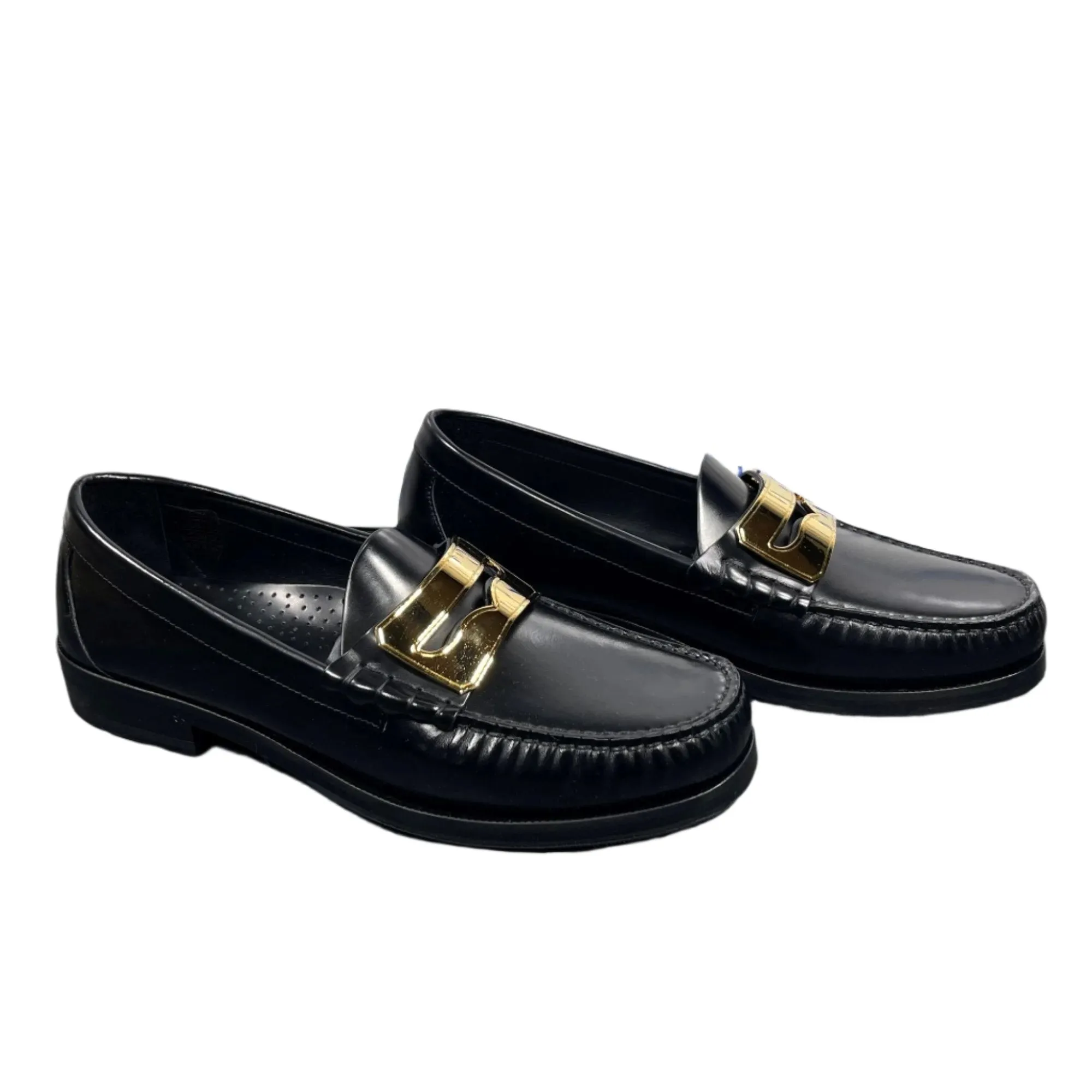 Buscemi Men's Town Loafer Black Leather Loafers