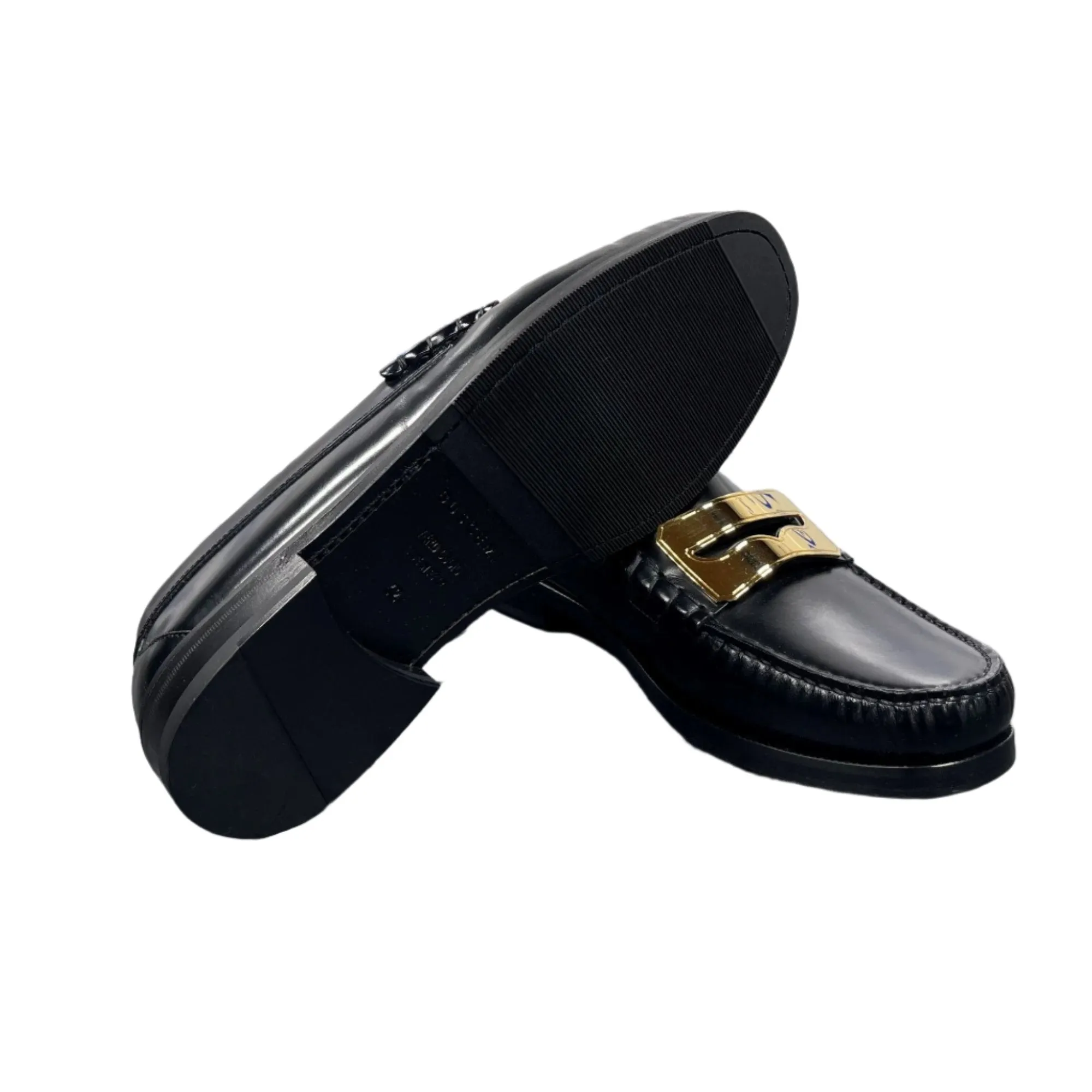 Buscemi Men's Town Loafer Black Leather Loafers