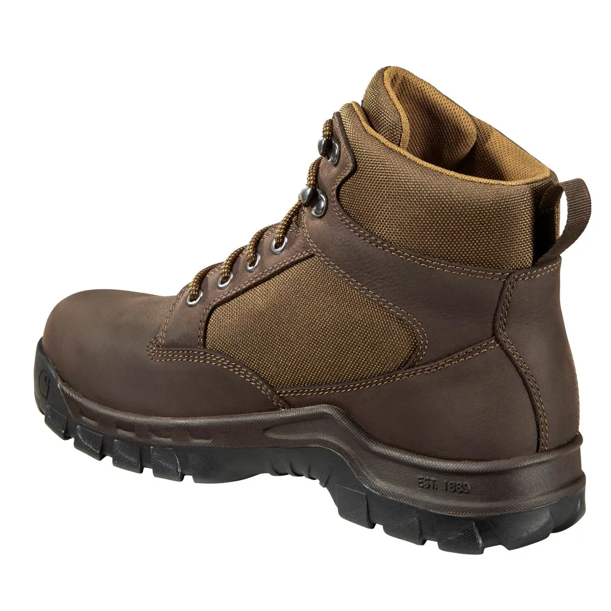 'Carhartt' Men's 6" Rugged Flex® EH WP Steel Toe - Chocolate Brown / Oil Tan