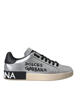 Dolce & Gabbana Men's Portofino Calf Leather Sneakers