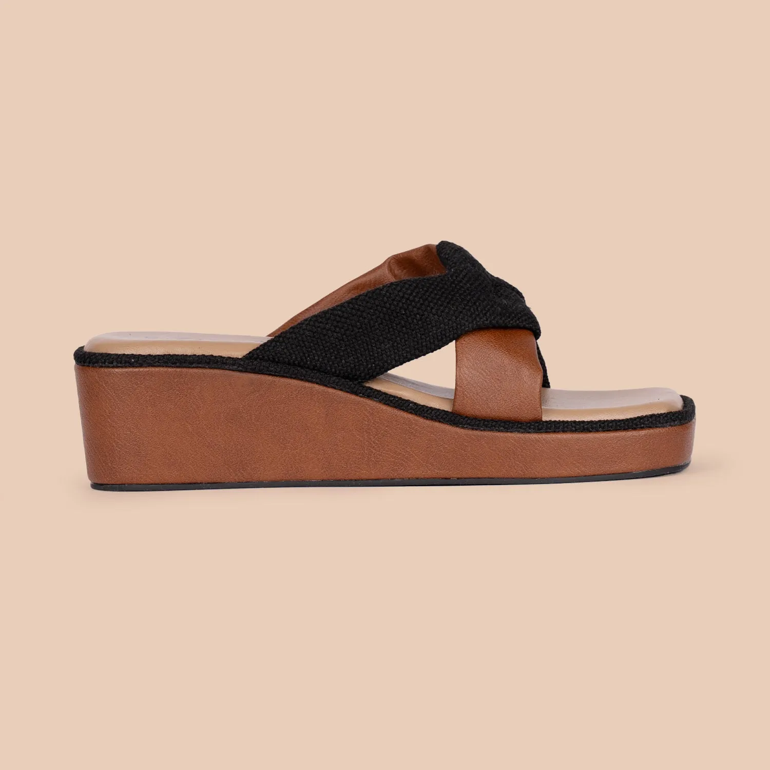 Jet Black Cross Wedges