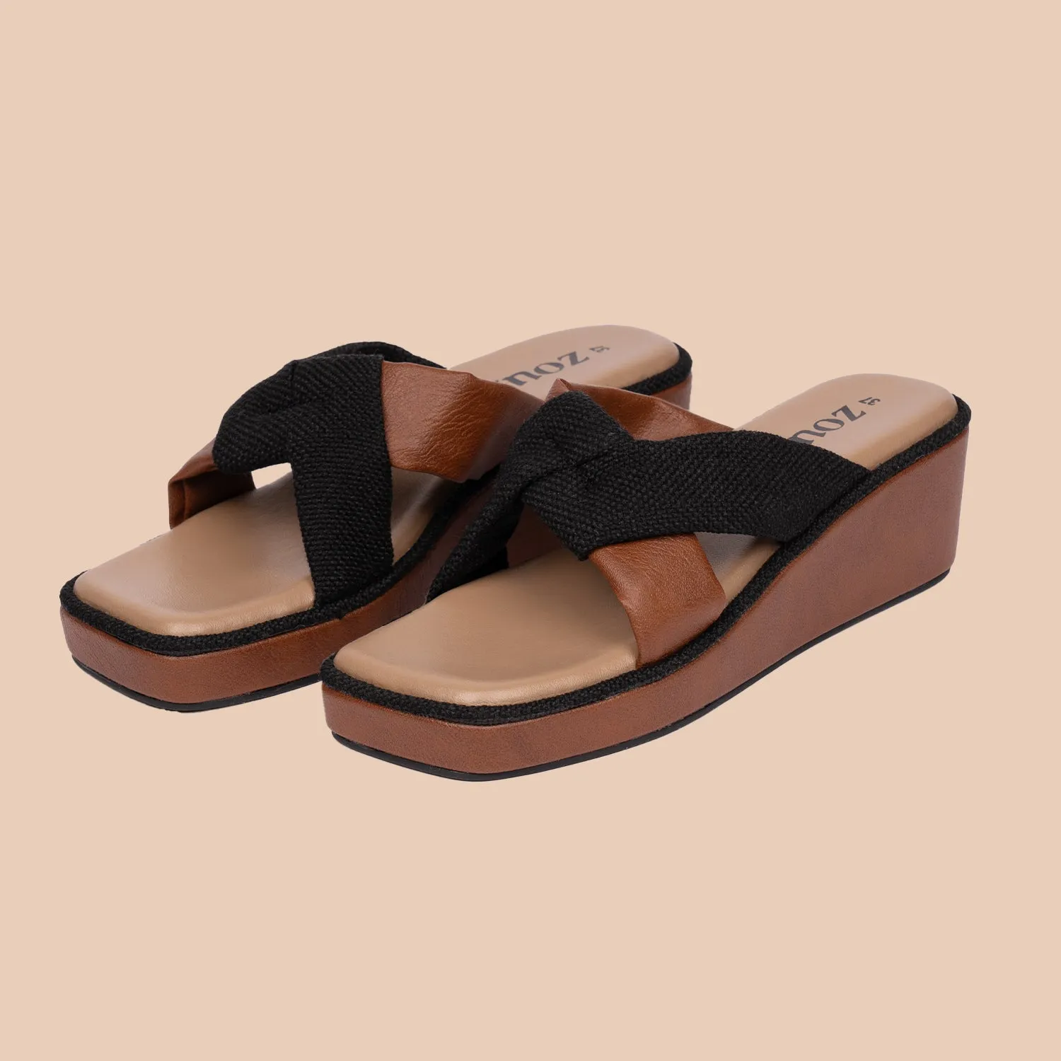 Jet Black Cross Wedges
