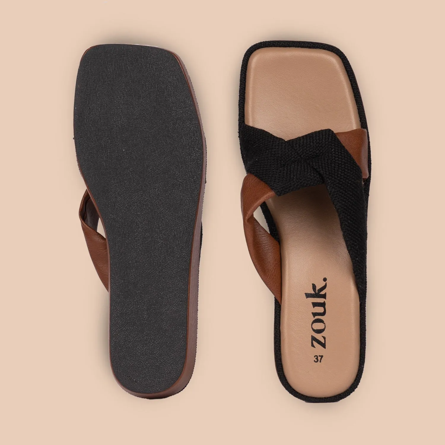 Jet Black Cross Wedges