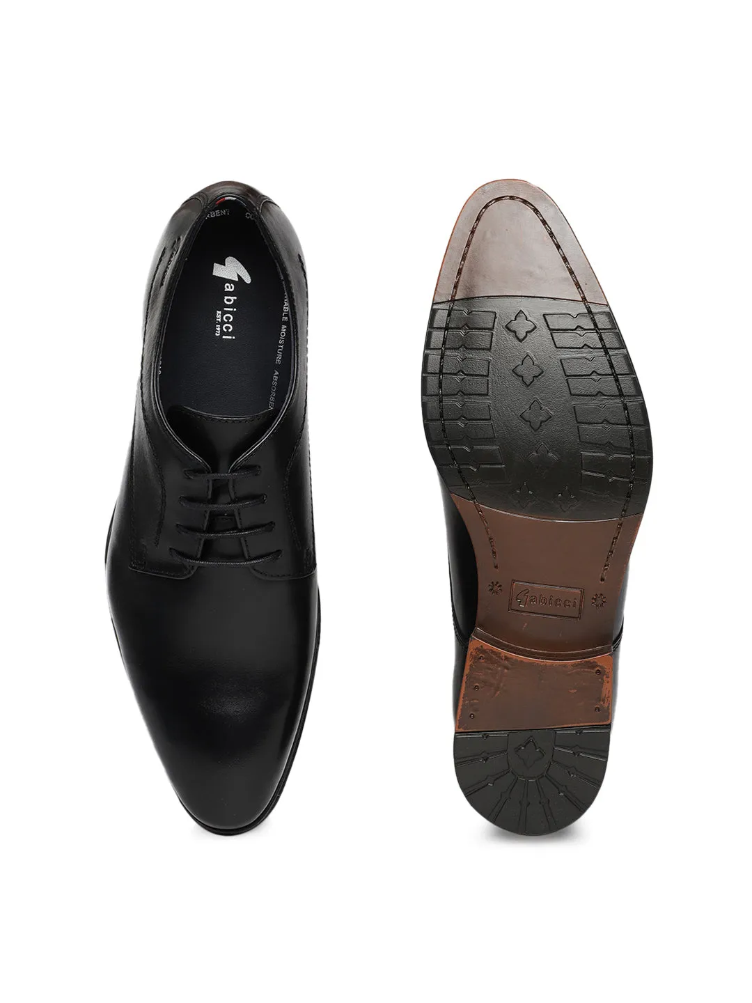 Men Black Derby Formal Shoes