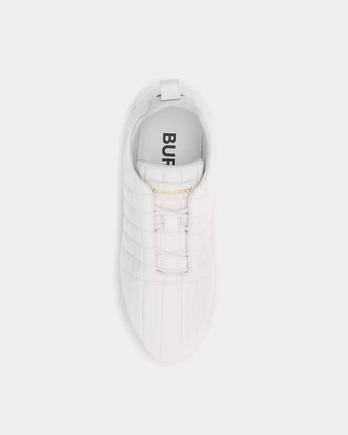 Quilted Leather Classic White Low Top Sneakers