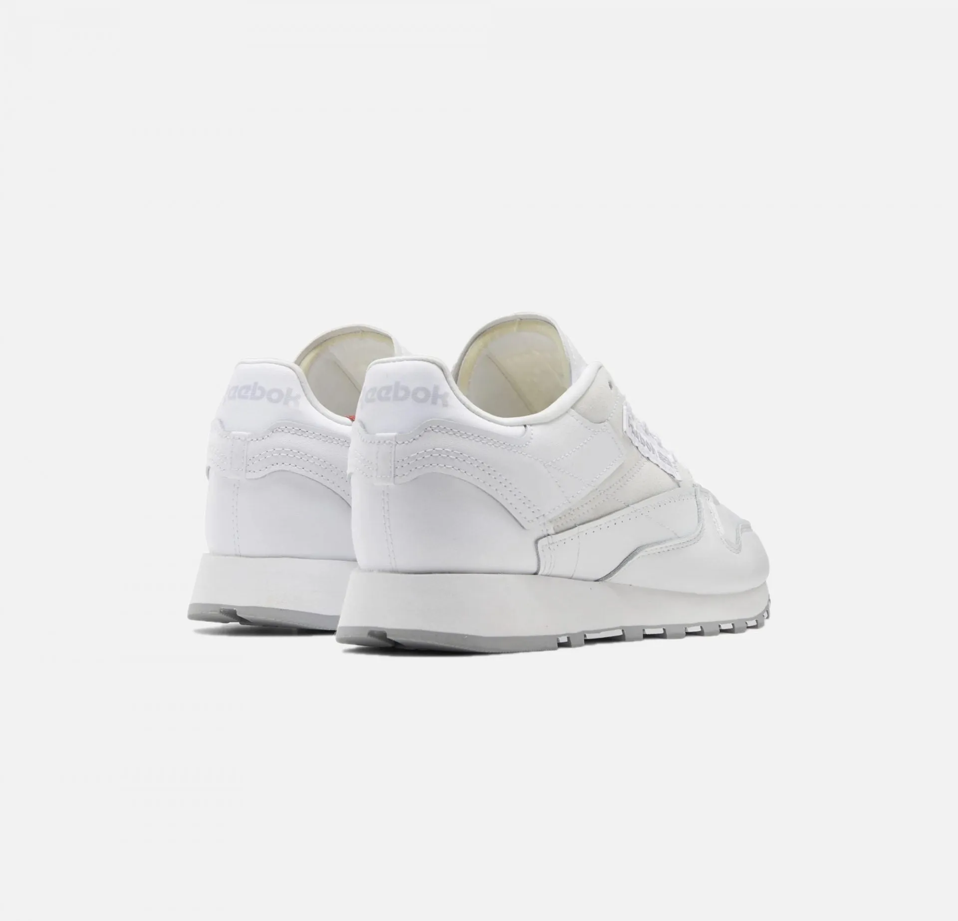 Reebok | CLASSIC LEATHER  { WHITE / PURE GREY