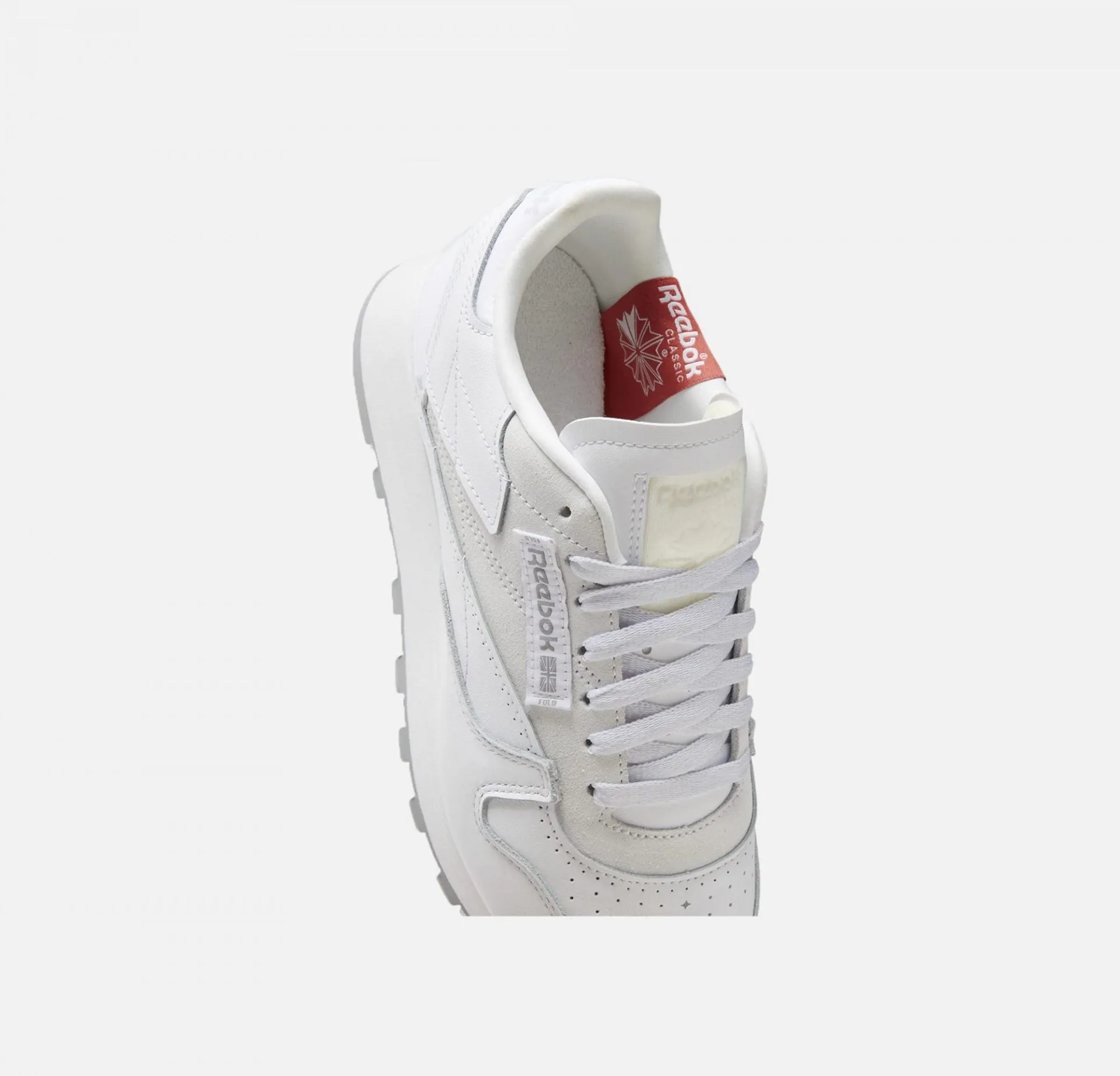 Reebok | CLASSIC LEATHER  { WHITE / PURE GREY