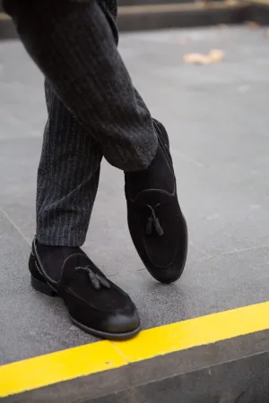 Special Edition Sardinelli Suede Black Loafers