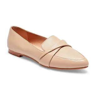 Taylor Flat in Nude Leather