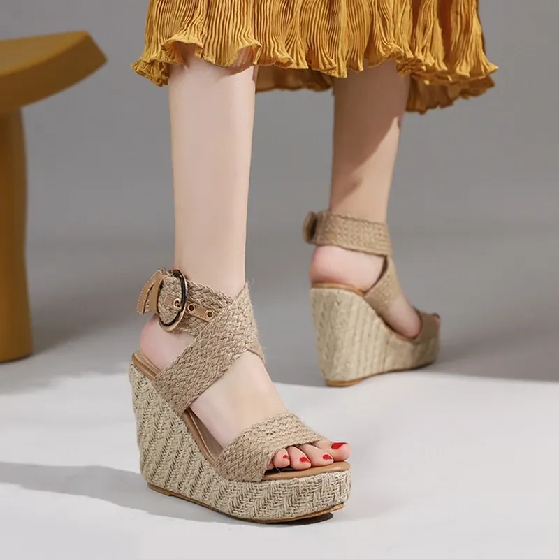 USS Shoes Doris Women's Wedges Hemp Sandals